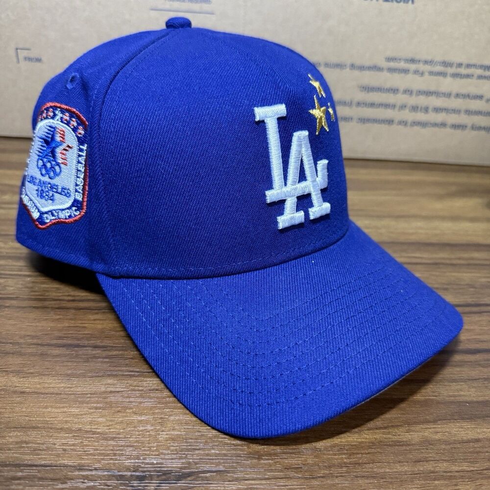 9FORTY A-Frame Los Angeles Dodgers 1984 Olympic Stadium Stars Snapback Hat Cap